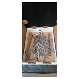 Flat of assorted wrenches metric and standard