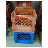 1- Allen Dairy Products Crate, 1- Plastic Crate