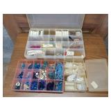 Bead working materials, glass beads, plastic beads