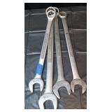 4 large craftsman wrenches 1 1/16' to 1 5/16'