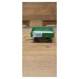 Ertl Green pressed tin toy wagon 4.5' x 3' x 2'