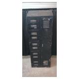 Metal locker section 5 small compartments 1 large