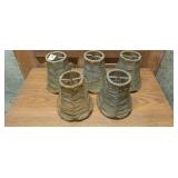 5 handmade beaded lamp shades