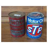 Sinclair, STP Oil Cans EMPTY 6'