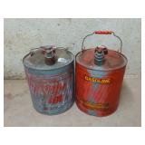2- Metal gasoline cans