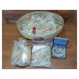 Clear beads, necklaces