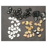 Gemstone bear beads, pre drilled