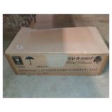 Wicker basket with insert and railers 11.25'