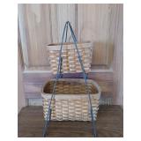Counter top basket holder and baskets 19'