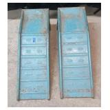 Pair of steel car ramps