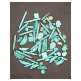 Turquoise beads, jewelry pieces, pre drilled
