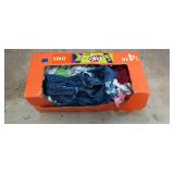 Box of assorted clothing