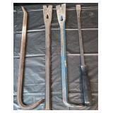 4 pry bars roughly 17' long
