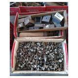 Bolts, washers, machining squares