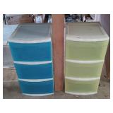 2- Three Drawer Organizers