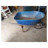 Metal wheel barrow