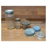 Zinc lids, glass jar lid, measuring jar