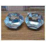Kristall candle stick holders 2'