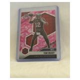 2021 Mosaic Pink Camo Holo Tom Brady Football Card