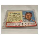 1962 Post Ed Mathews Baseball Card