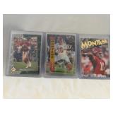 (3) Joe Montana Football Cards
