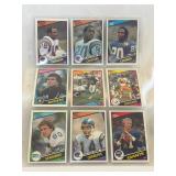 (9) 1984 Topps Football Stars Cards