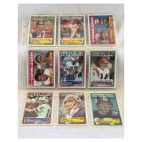 (9) 1983 Football Stars Cards