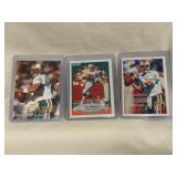 (3) Fleer Dan Marino Football Cards
