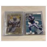 (2) Barry Sanders Football Cards
