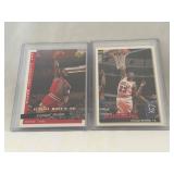 (2) Upper Deck Michael Jordan Basketball Cards