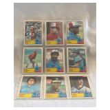 (9) 1983 Topps Baseball All Stars Cards