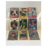 (9) Baseball Rookies Baseball Cards