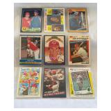 (9) Pete Rose Baseball Cards