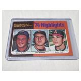 1975 Topps Baseball Card - Busby ï¿½ Bosman ï¿½ Ryan