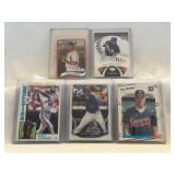 (5) Baseball Rookie Cards - Strawberry