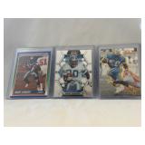 (3) Barry Sanders Football Cards