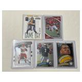 (5) Football Rookies Cards -