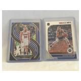 (2) Stephen Curry Basketball Insert Cards