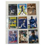 (9) Ken Griffey Jr. Baseball Cards