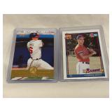 Topps & Select Chipper Jones Rookie Baseball Cards