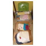 Assortment of place mats and fabric