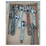 Adjustable Wrench Assortment 8- count Lot