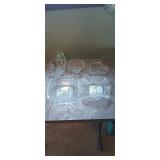 Clear pressed glass assortment