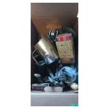 Box of vintage and antique kitchen utensils