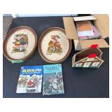 2- Hummel Embroidery Wall Art in frames