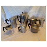 Vintage Coffee Pots and Percolators , no cords