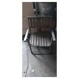 Vintage wooden folding chair