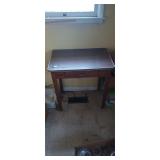 Side table with drawer on casters 30' x 20' x 32'