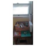 Assorted hardware,manuals,lighted magnifying visor