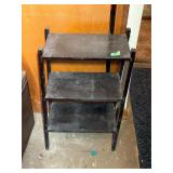 Vintage Wood Three Tier Shelf 9.5'x17.5'x26.5'